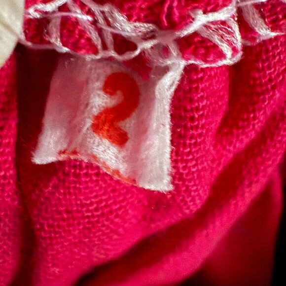 Mexican Floral Embroidered Red Dress Size 2 - Picture 6 of 6